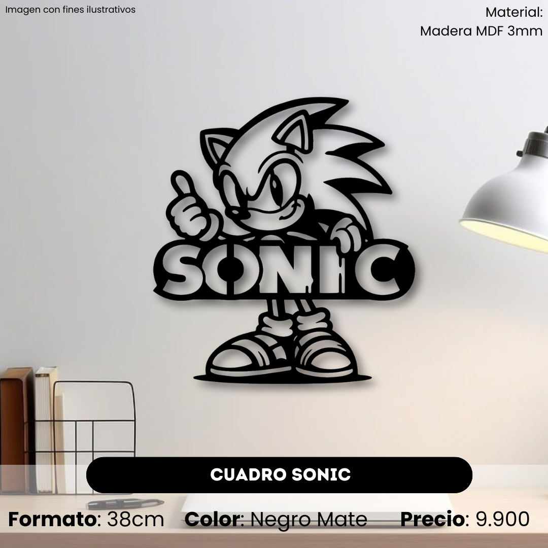 Cuadro Escudo Sonic