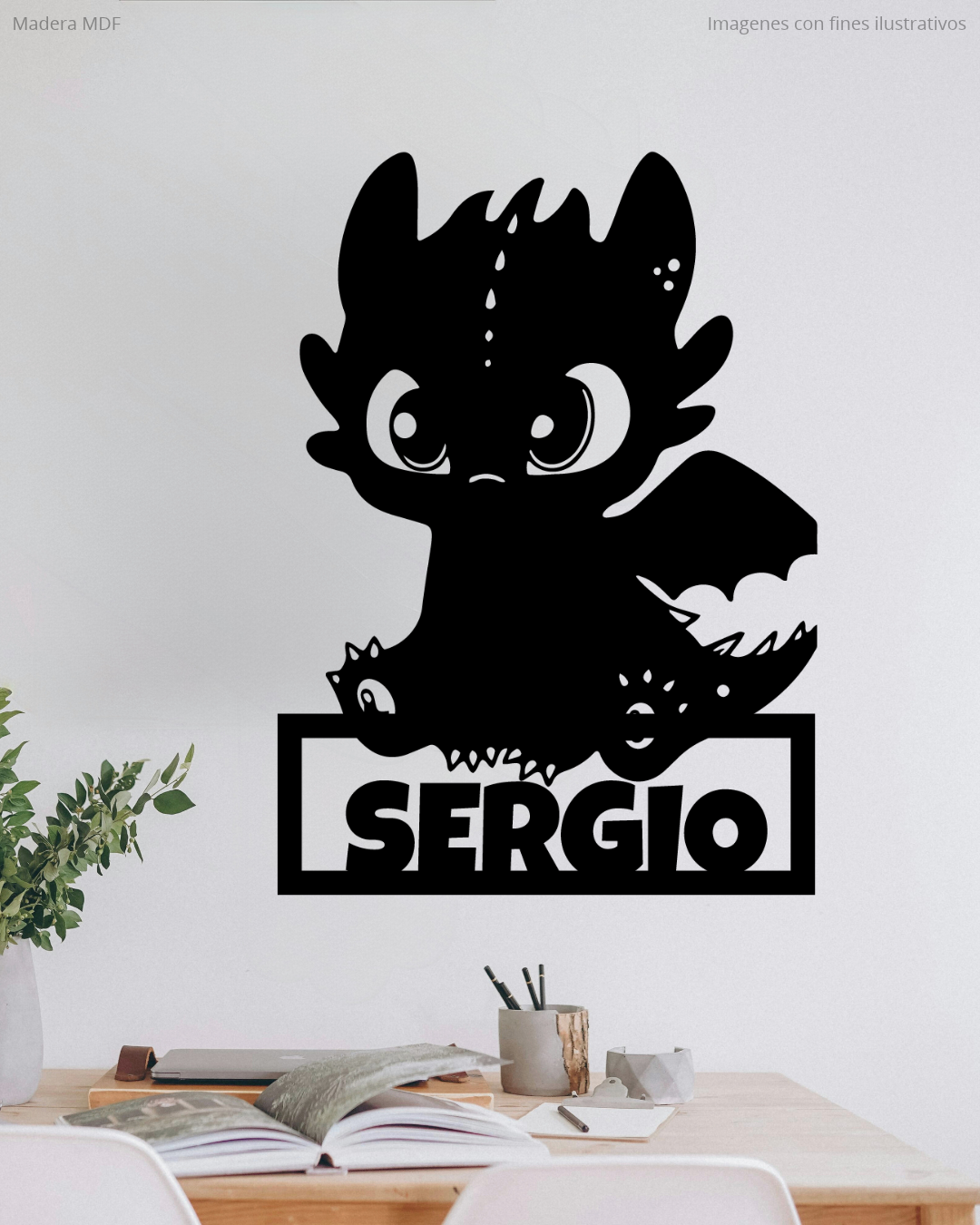 Chimuelo Como entrenar a tu dragón (Nombre Personalizado)