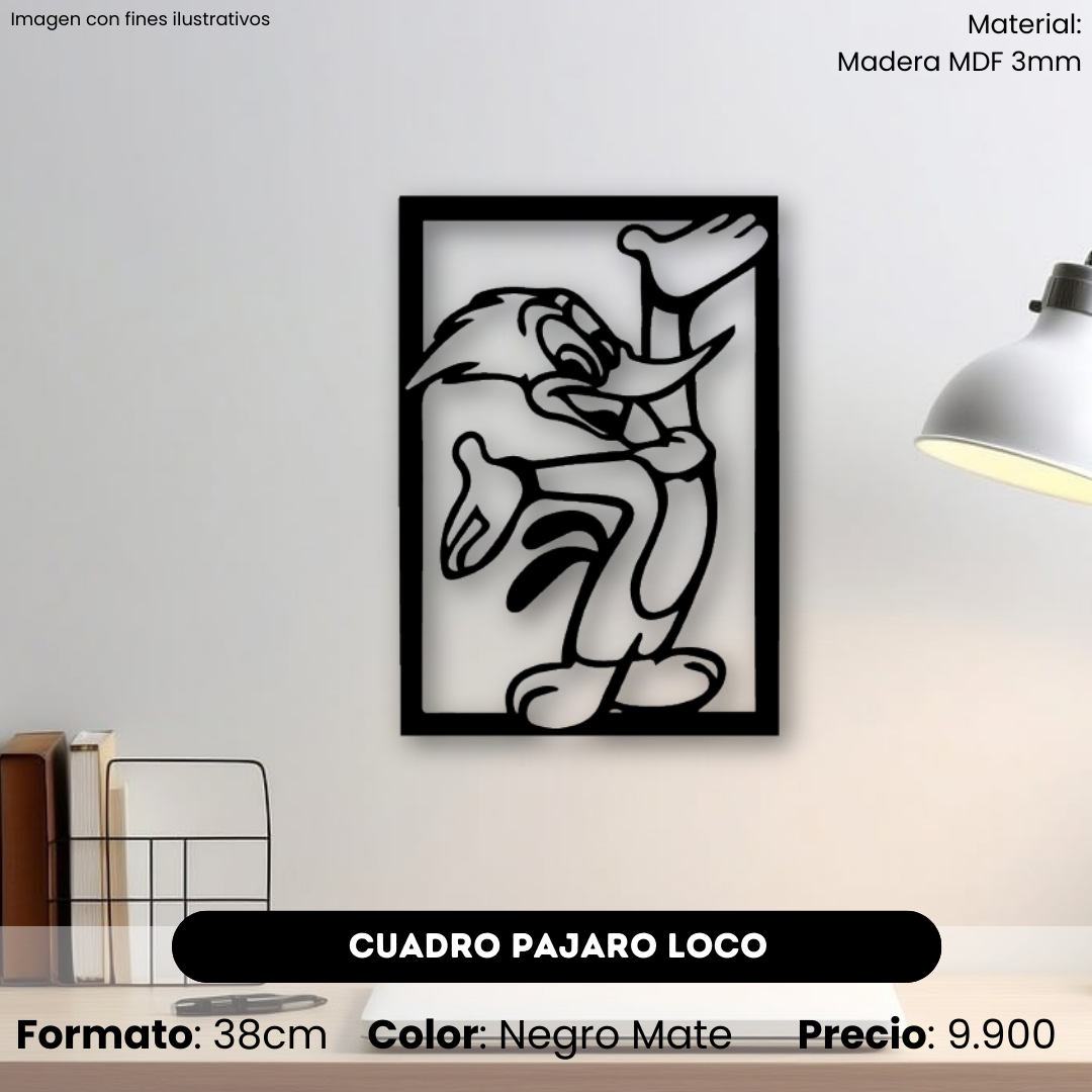 Cuadro Pájaro Loco