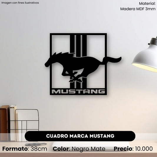 Cuadro Marca Carro Mustang