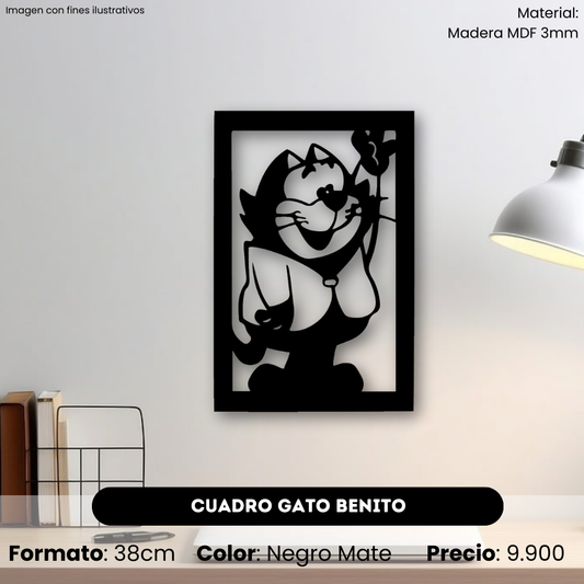 Cuadro Gato Benito