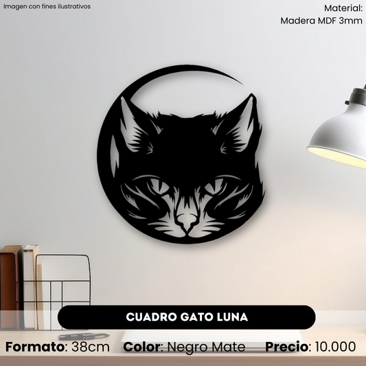 Cuadro Gato Luna