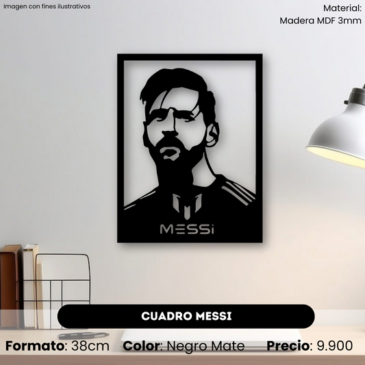 Cuadro Messi 38cm