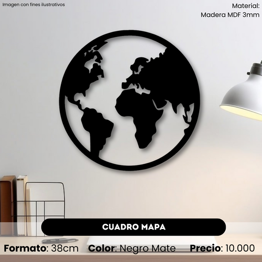 Cuadro Mapa Circular