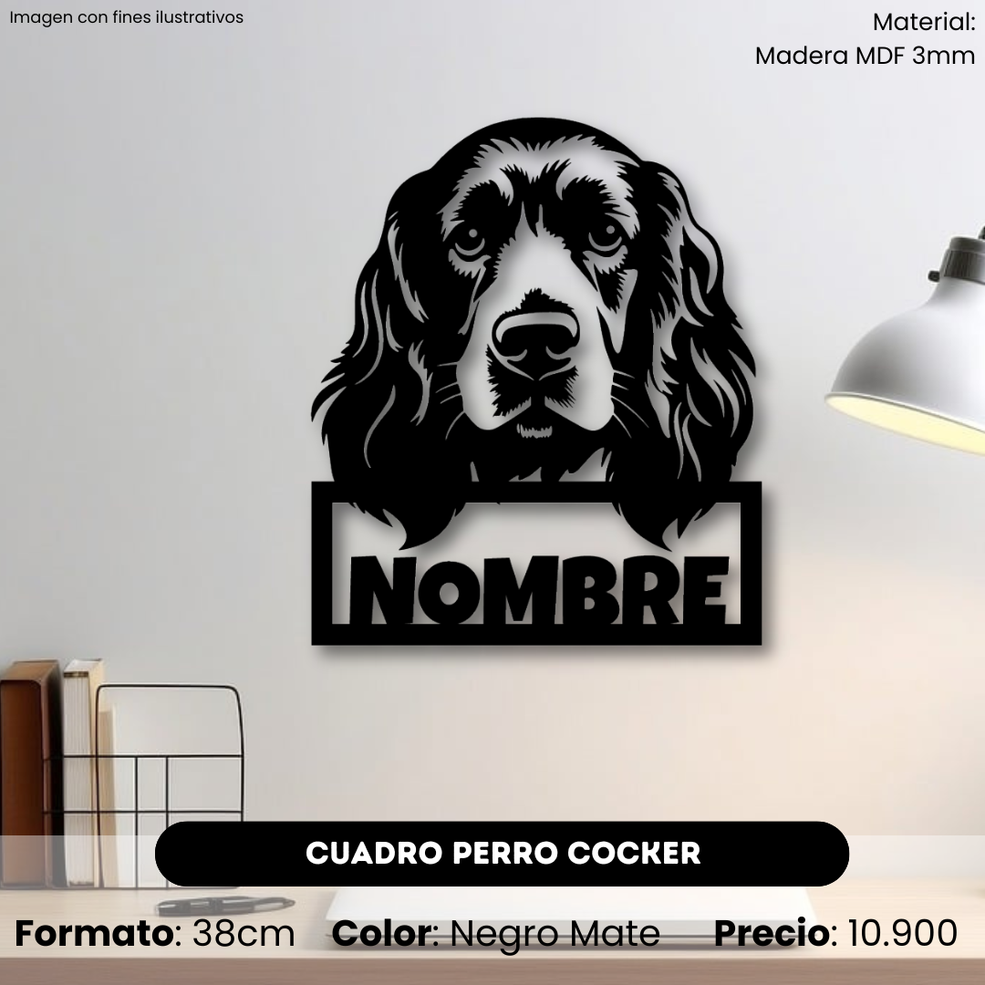 Cuadro Perro Cocker