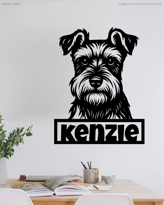 Perro Schnauzer / El Nombre se Personaliza